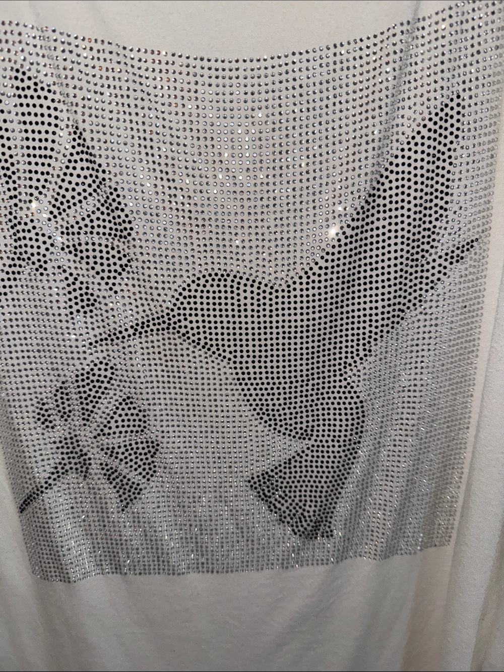 White Rhinestone Hummingbird Tank - Picture 4 of 6